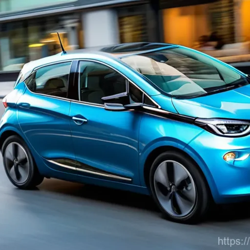 지엠 쉐보레 볼트 EV와 르노 조에 비교 - **Prompt 1: Urban Electric Drive - Dynamic vs. Serene**
    A high-definition, dynamic shot of a sil...